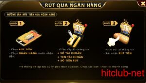 Rút tiền Hit Club qua tài khoản ngân hàng nhanh gọn lẹ